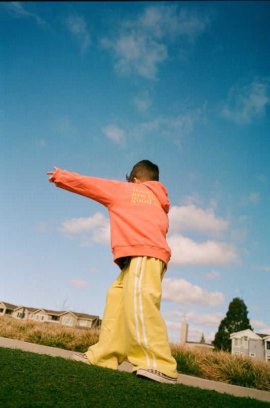 GOOD OLD DAYS HOODIE — PAPAYA