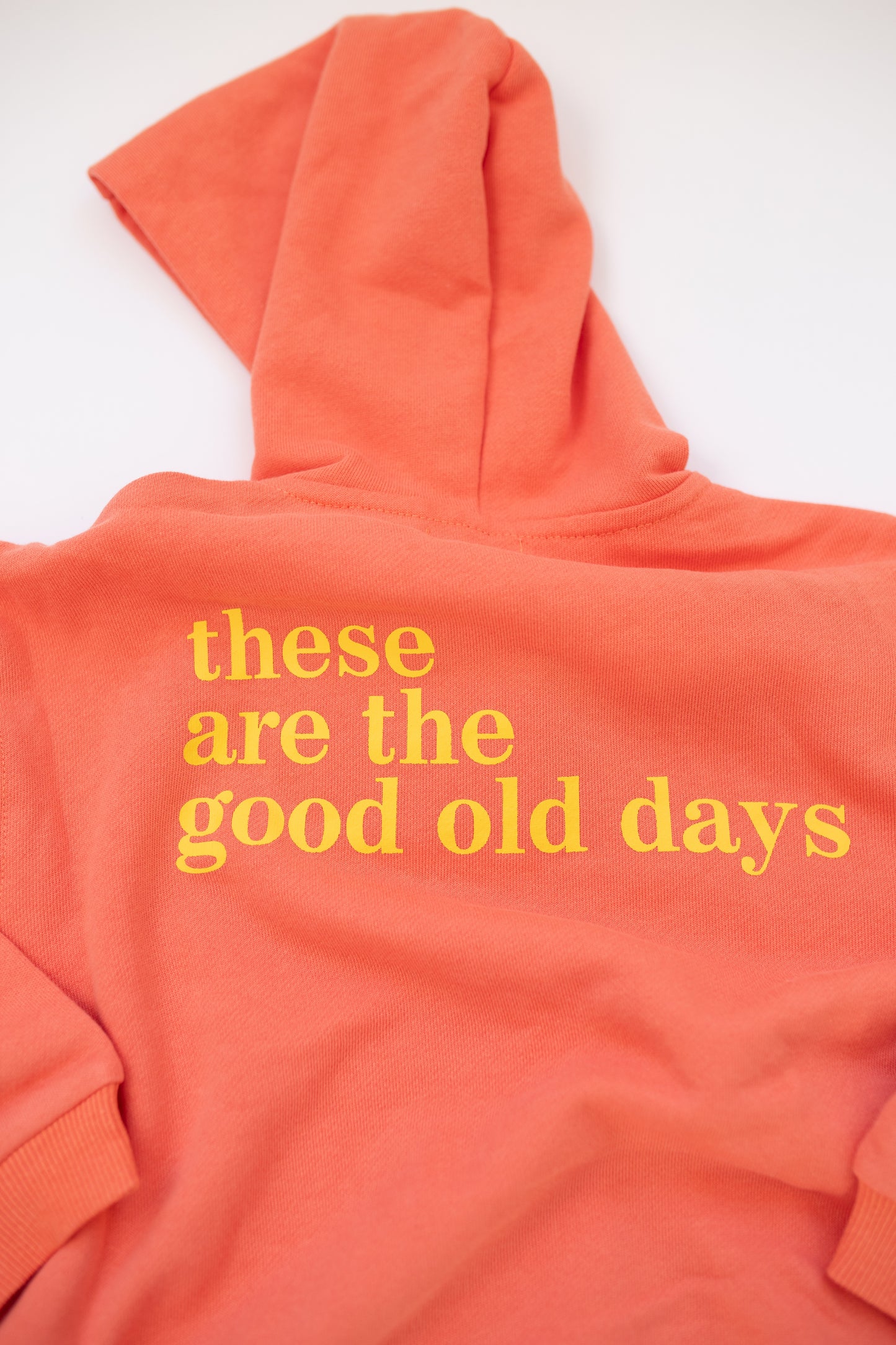 GOOD OLD DAYS HOODIE — PAPAYA
