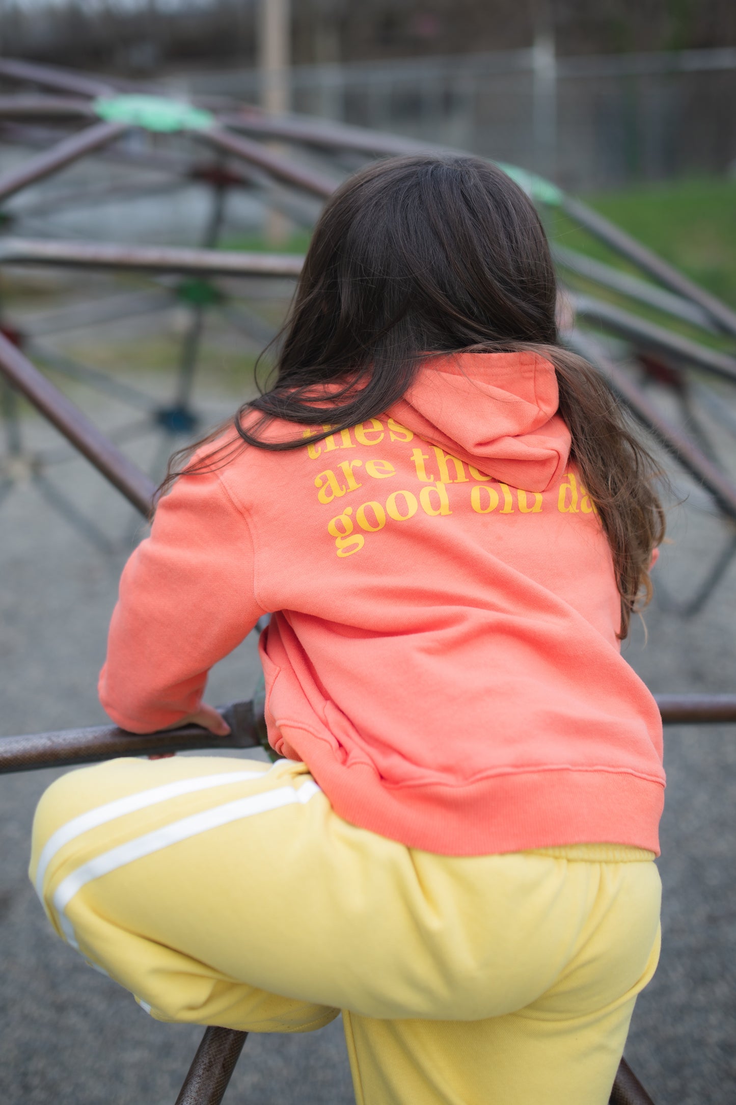 GOOD OLD DAYS HOODIE — PAPAYA
